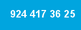 924 417 36 25 924 417 36 25